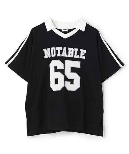 LOVETOXIC(ラブトキシック)の「【LTXC】【吸水速乾/さらさら】メッシュナンバーTシャツ(Tシャツ/カットソー・キッズ・オフホワイト/ネイビー/ブラック・L:160cm/S:140cm/M:150cm/130cm)」の16枚目の写真