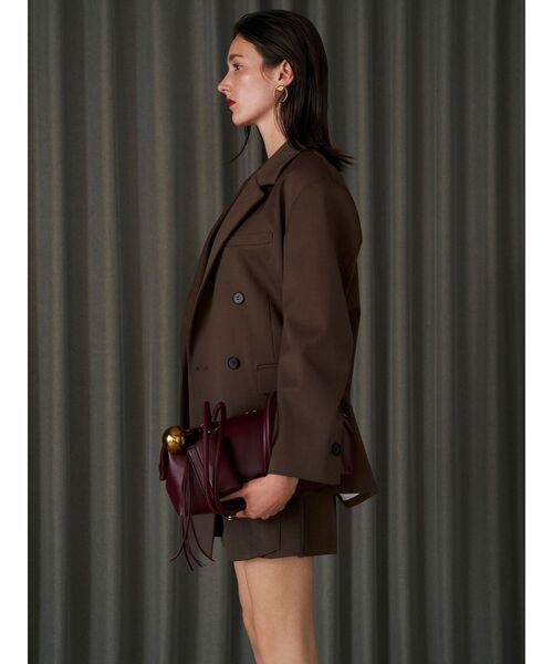 ELENDEEK（エレンディーク）の「フリンジボストンバッグ（ボストンバッグ・レディース・ボルドー/アイボリー/ブラック・FREE）」の3枚目の写真