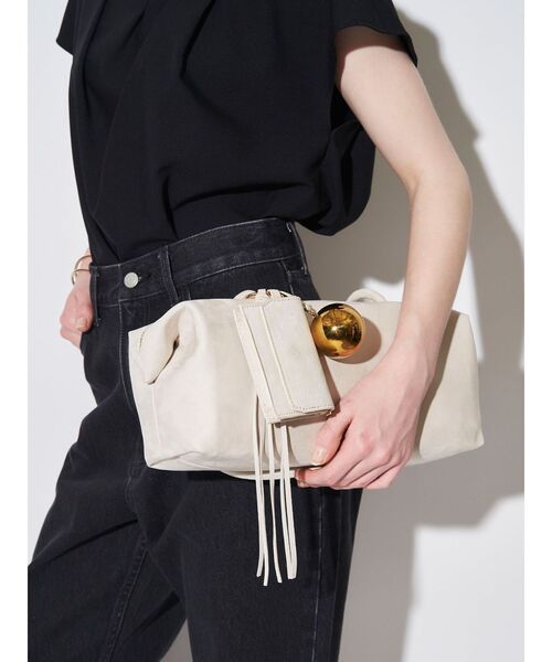 ELENDEEK（エレンディーク）の「フリンジボストンバッグ（ボストンバッグ・レディース・ボルドー/アイボリー/ブラック・FREE）」の6枚目の写真