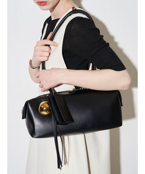 ELENDEEK（エレンディーク）の「フリンジボストンバッグ（ボストンバッグ・レディース・ボルドー/アイボリー/ブラック・FREE）」の13枚目の写真