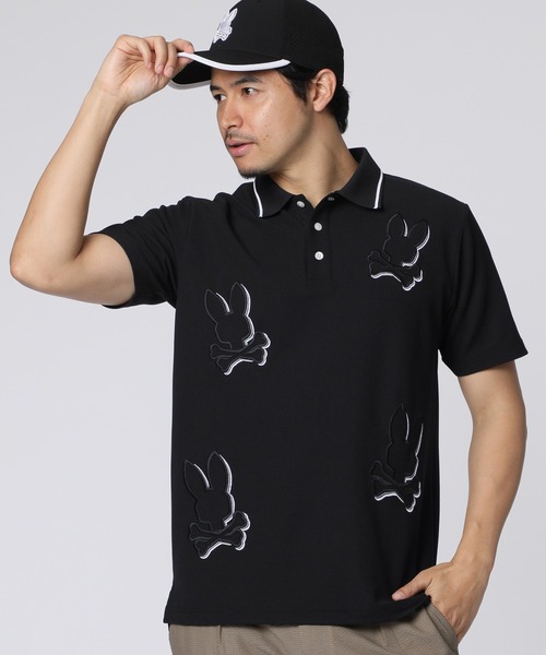 セール】[GOLF]ビッグバニーロゴ エンブロイダリーポロシャツ