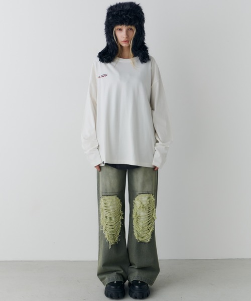 AIVER(アイバー)の「AIVER LAVAハイブリットL/S TEE(Tシャツ/カットソー・メンズ・ホワイト/ブラック/チャコールグレー・MEDIUM/SMALL/LARGE)」の22枚目の写真