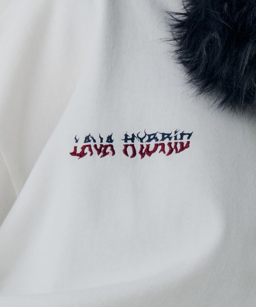 AIVER(アイバー)の「AIVER LAVAハイブリットL/S TEE(Tシャツ/カットソー・メンズ・ホワイト/ブラック/チャコールグレー・MEDIUM/SMALL/LARGE)」の8枚目の写真