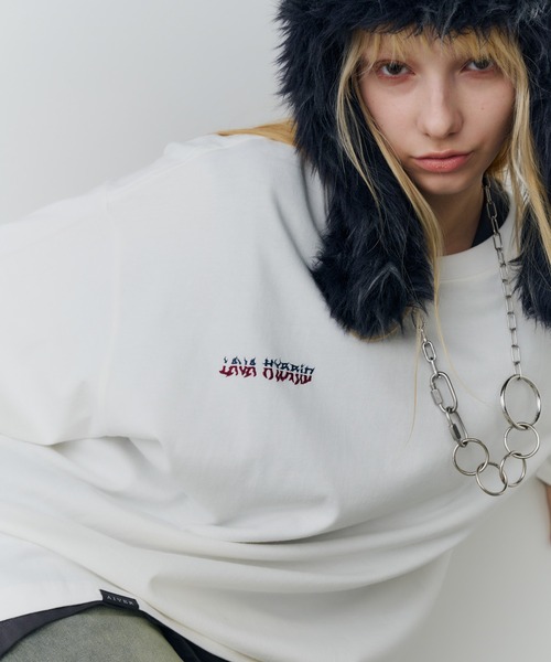 AIVER(アイバー)の「AIVER LAVAハイブリットL/S TEE(Tシャツ/カットソー・メンズ・ホワイト/ブラック/チャコールグレー・MEDIUM/SMALL/LARGE)」の10枚目の写真