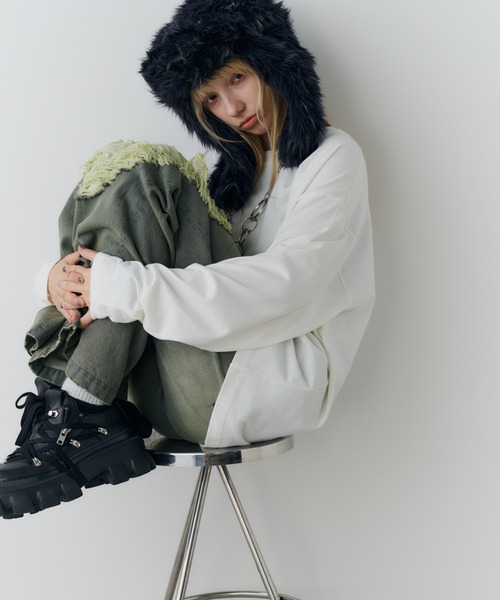 AIVER(アイバー)の「AIVER LAVAハイブリットL/S TEE(Tシャツ/カットソー・メンズ・ホワイト/ブラック/チャコールグレー・MEDIUM/SMALL/LARGE)」の12枚目の写真