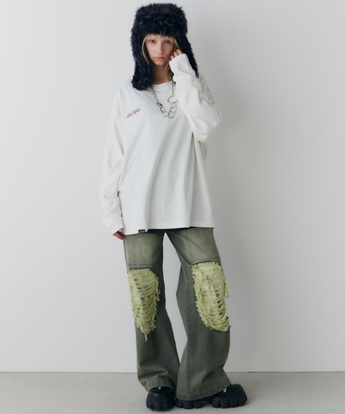 AIVER(アイバー)の「AIVER LAVAハイブリットL/S TEE(Tシャツ/カットソー・メンズ・ホワイト/ブラック/チャコールグレー・MEDIUM/SMALL/LARGE)」の14枚目の写真