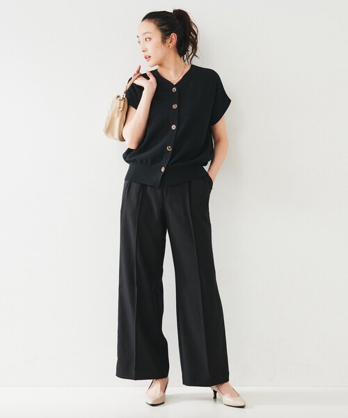 【大特価開催中】 untitled co パンツ UNTITLED パンツ ワイドストレートパンツ レディース : ZOZOTOWN