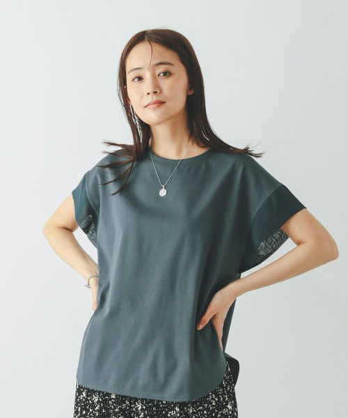 汗染み軽減シフォンT/497050（Tシャツ/カットソー）｜GLOBAL