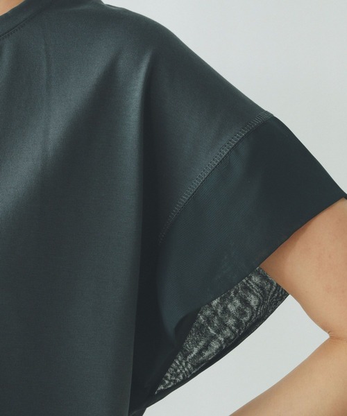 GLOBAL WORK（グローバルワーク）の「汗染み軽減シフォンT/497050（Tシャツ/カットソー・レディース・ホワイト/カーキ/ブラック・MEDIUM/LARGE）」の13枚目の写真