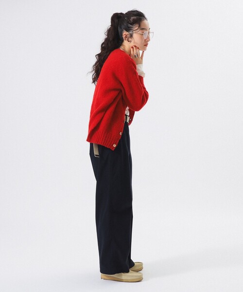 BEAMS BOY(ビームスボーイ)の「【2/5再値下げ】ワイド チノ パンツ(チノパンツ・レディース・ネイビー/ベージュ/ブラウン・0/2/1)」の5枚目の写真