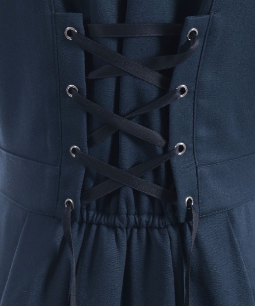 axes femme POETIQUE（アクシーズファムポエティック）の「ベストデザインミニワンピース（ワンピース・レディース・ブラック/ネイビー・MEDIUM）」の17枚目の写真