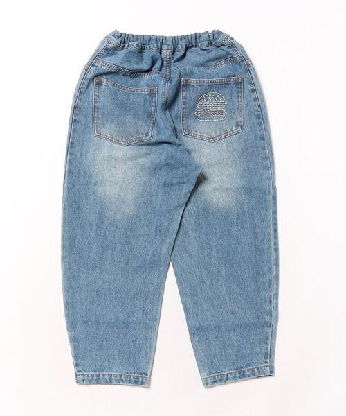 GROOVY COLORS（グルービーカラーズ）の「Uneven Denim HAMBURGER Pants（デニムパンツ・キッズ・ネイビー/ブルー・135/145）」の6枚目の写真
