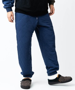 【暖】ウェーブキルトパンツ