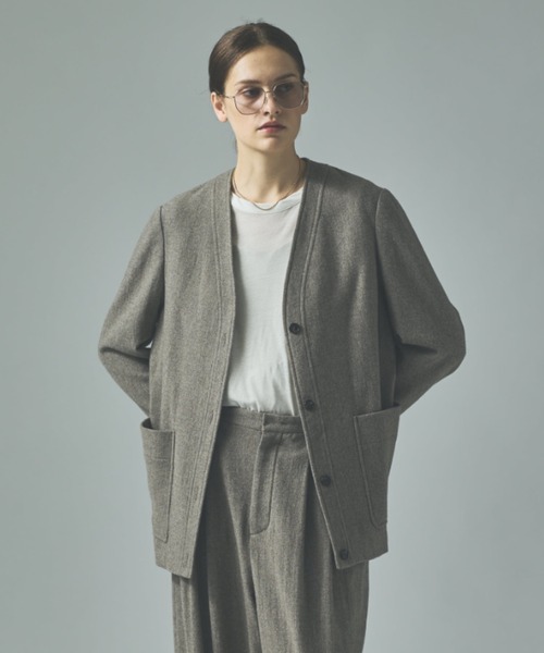 Curensology（カレンソロジー）の「＜C.S.G＞アンセドニアカーディガンジャケット（その他アウター・レディース・ベージュ/ネイビー・FREE）」の8枚目の写真