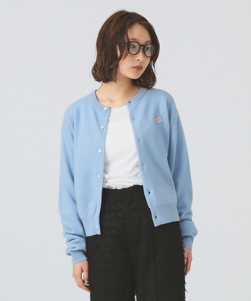 DANTON / LAMBS WOOL CREWNECK CARDIGAN（カーディガン/ボレロ