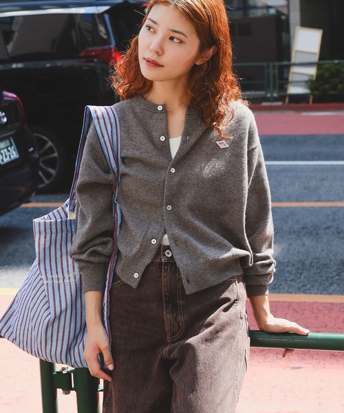 DANTON / LAMBS WOOL CREWNECK CARDIGAN（ニット/セーター）｜DANTON