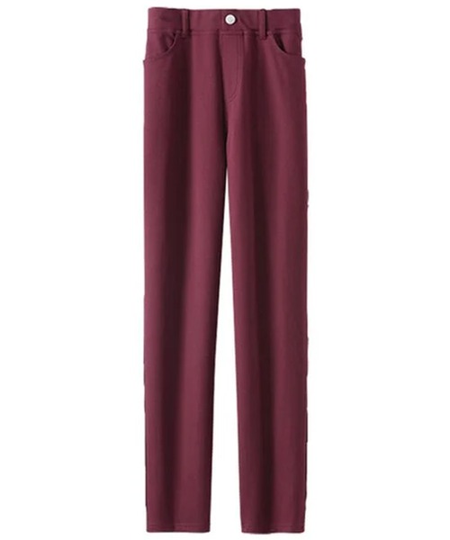BELLUNA PLUS(ベルーナ)の「なめらかマシュマロストレッチパンツ63丈(その他パンツ・レディース・イエロー/ワイン/アイボリー/モスグリーン/ブラック/ライム/ワイン系2/グレー系/ブラウン・MEDIUM/SMALL/X-LARGE/LARGE)」の9枚目の写真
