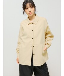 MIDIUMISOLID for Ladies ダックロングシャツ