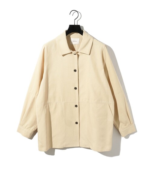 MIDIUMISOLID(ミディウミソリッド)の「MIDIUMISOLID for Ladies ダックロングシャツ(シャツ/ブラウス・レディース・ブラック/ベージュ・FREE)」の15枚目の写真