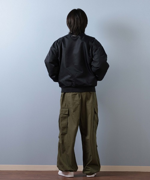 adidas（アディダス）の「adidas/アディダス M STADIUM ボンバージャケットジャケット KLG59（MA-1・メンズ・ブラック/オフホワイト・M/L/XL/2XL/3XL）」の15枚目の写真