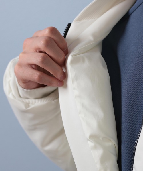 adidas（アディダス）の「adidas/アディダス M STADIUM ボンバージャケットジャケット KLG59（MA-1・メンズ・ブラック/オフホワイト・M/L/XL/2XL/3XL）」の9枚目の写真