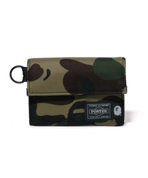 A BATHING APE(AxCVOGCv)PORTER 1ST CAMO WALLET(z)