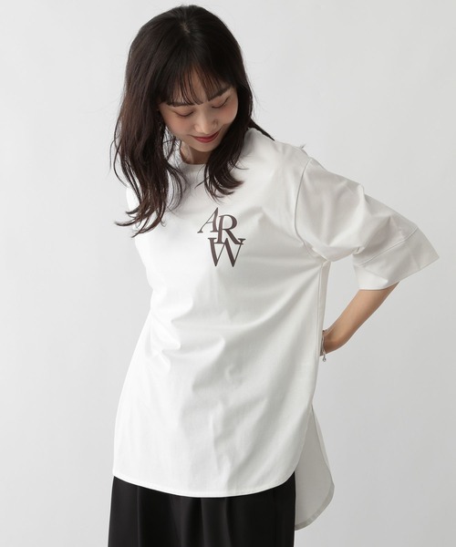 FOUND GOOD(ファウンドグッド)の「フロッキーロゴPTチュニック(チュニック・レディース・グレー系8/ホワイト系5/ブラウン系5・L/M/S)」の1枚目の写真