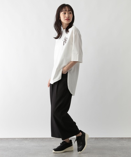 FOUND GOOD(ファウンドグッド)の「フロッキーロゴPTチュニック(チュニック・レディース・グレー系8/ホワイト系5/ブラウン系5・L/M/S)」の5枚目の写真