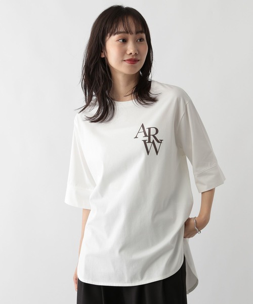 FOUND GOOD(ファウンドグッド)の「フロッキーロゴPTチュニック(チュニック・レディース・グレー系8/ホワイト系5/ブラウン系5・L/M/S)」の6枚目の写真