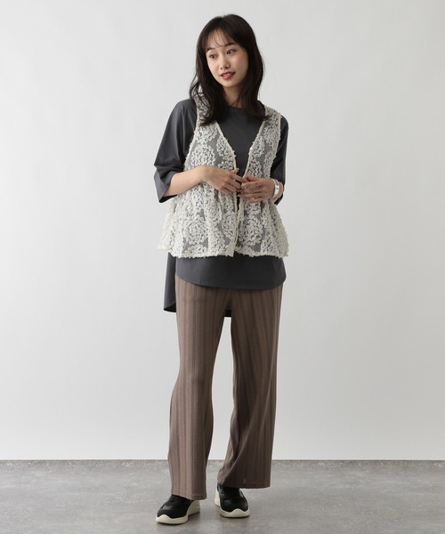 FOUND GOOD(ファウンドグッド)の「フロッキーロゴPTチュニック(チュニック・レディース・グレー系8/ホワイト系5/ブラウン系5・L/M/S)」の8枚目の写真