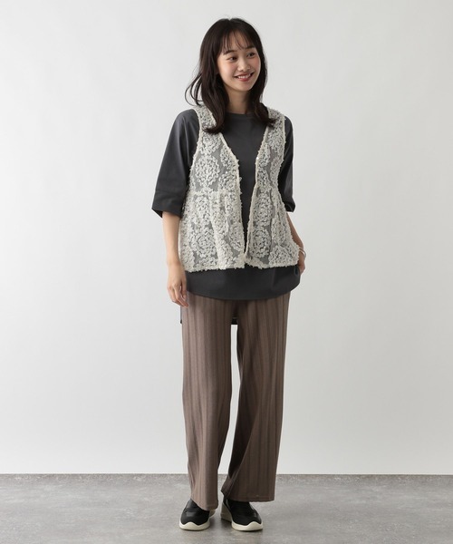 FOUND GOOD(ファウンドグッド)の「フロッキーロゴPTチュニック(チュニック・レディース・グレー系8/ホワイト系5/ブラウン系5・L/M/S)」の9枚目の写真