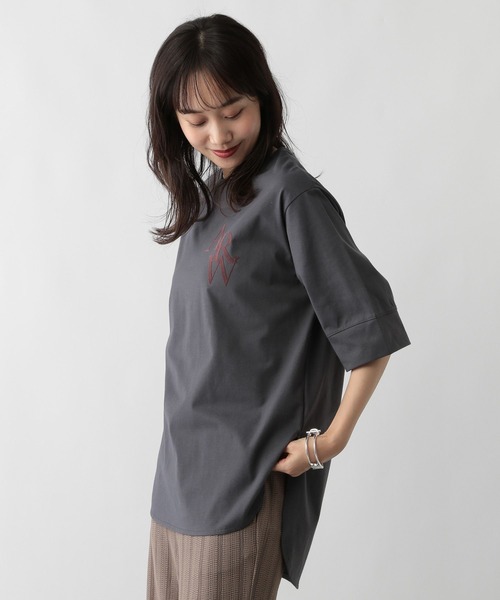 FOUND GOOD(ファウンドグッド)の「フロッキーロゴPTチュニック(チュニック・レディース・グレー系8/ホワイト系5/ブラウン系5・L/M/S)」の10枚目の写真