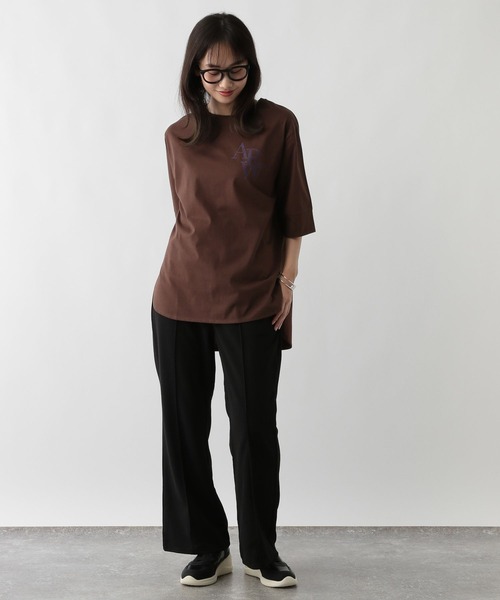 FOUND GOOD(ファウンドグッド)の「フロッキーロゴPTチュニック(チュニック・レディース・グレー系8/ホワイト系5/ブラウン系5・L/M/S)」の13枚目の写真