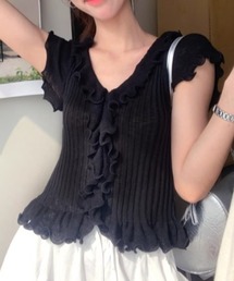 ニット/セーター（ブラック/黒色系・半袖）ファッション通販 - ZOZOTOWN