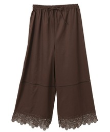 ピンクハウス　19000円➕税　新品タグ付き　レースの素敵な黒 カジュアルパンツ レース使いワイドパンツ｜ピンクハウスオフィシャルオンライン