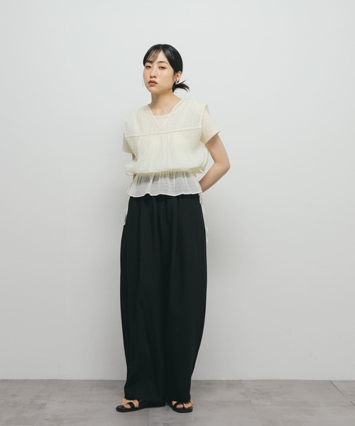 khaju♢2wayドットノースリーブブラウス♢ 2WAYノースリーブブラウス - SOÉJU online store｜上質な大人の女性の