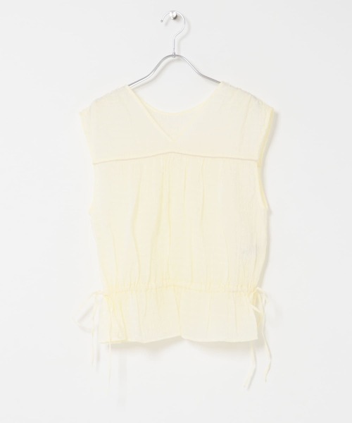 KBF(ケイビーエフ)の「2WAYノースリーブブラウス(シャツ/ブラウス・レディース・ネイビー/オレンジ/アイボリー・ONE)」の15枚目の写真