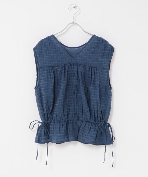 KBF(ケイビーエフ)の「2WAYノースリーブブラウス(シャツ/ブラウス・レディース・ネイビー/オレンジ/アイボリー・ONE)」の17枚目の写真