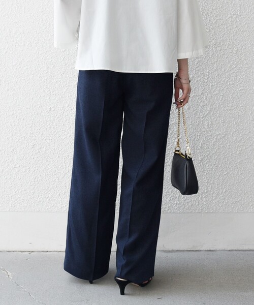 SHIPS any（シップス エニィ）の「SHIPS any:〈洗濯機可能〉ツイード ライク マリン パンツ［NAVY BLUE］（その他パンツ・レディース・ライトグレー/ネイビー・ONE SIZE）」の22枚目の写真