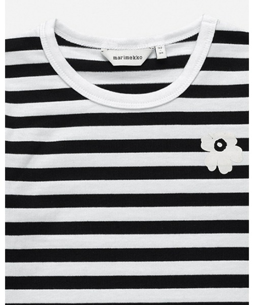 marimekko（マリメッコ）の「【Kids】 Paja Tasaraita / jersey shirt（Tシャツ/カットソー・キッズ・ブラック・80）」の3枚目の写真