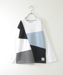 ikka（イッカ）の「【親子おそろい】フェイクスエードブロックスロンT（120~160cm）（Tシャツ/カットソー・キッズ）」