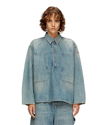 DIESEL デニムブラウス，サイズ:S DIESEL ディーゼル シャツ メンズ デニム ノースリーブ