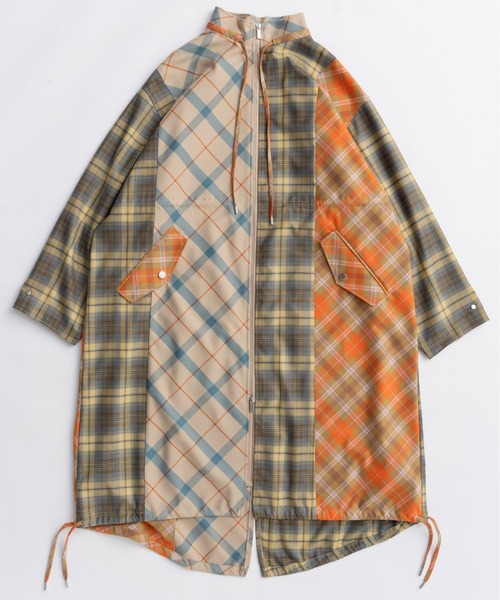新品未使用　メゾンスペシャルチェック柄 モッズコート Plaid Mods Coat/チェックモッズコート【MAISON SPECIAL/メゾン