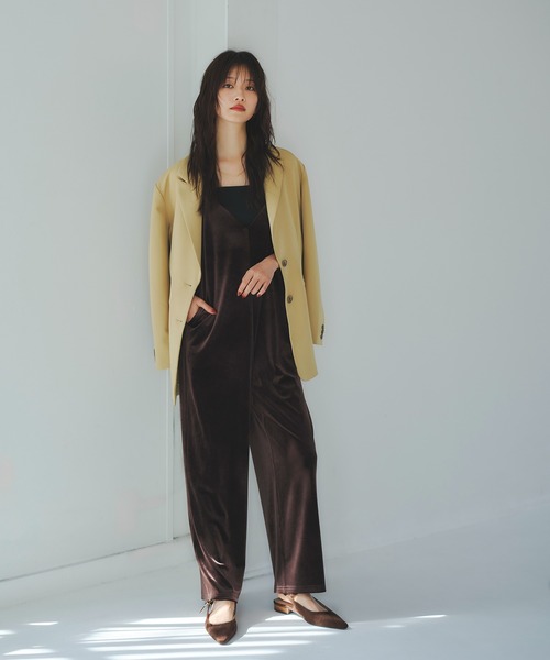 N.（N. Natural Beauty Basic）（エヌエヌナチュラルビューティーベーシック）の「シングルブレストオーバージャケット（テーラードジャケット・レディース・チャコールグレー/イエロー系その他・MEDIUM）」の15枚目の写真