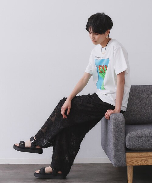 OPAQUE.CLIP(オペークドットクリップ)の「【Pontre Studio/ポンレストゥディオ】別注グラフィックTシャツ(Tシャツ/カットソー・レディース・ホワイト系1/ホワイト・40/38)」の8枚目の写真
