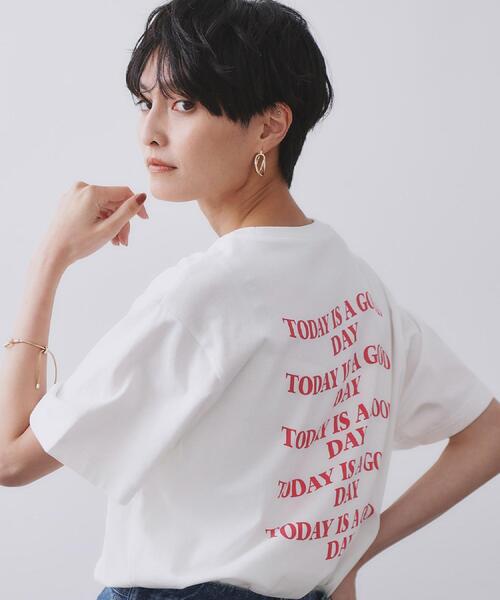 OPAQUE.CLIP(オペークドットクリップ)の「【Pontre Studio/ポンレストゥディオ】別注グラフィックTシャツ(Tシャツ/カットソー・レディース・ホワイト系1/ホワイト・40/38)」の11枚目の写真