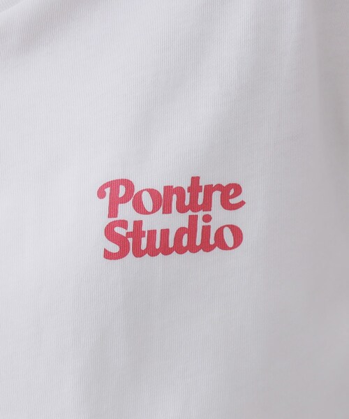 OPAQUE.CLIP(オペークドットクリップ)の「【Pontre Studio/ポンレストゥディオ】別注グラフィックTシャツ(Tシャツ/カットソー・レディース・ホワイト系1/ホワイト・40/38)」の15枚目の写真