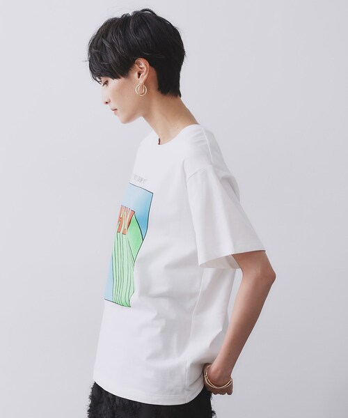 OPAQUE.CLIP(オペークドットクリップ)の「【Pontre Studio/ポンレストゥディオ】別注グラフィックTシャツ(Tシャツ/カットソー・レディース・ホワイト系1/ホワイト・40/38)」の17枚目の写真