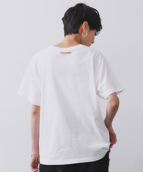 OPAQUE.CLIP(オペークドットクリップ)の「【Pontre Studio/ポンレストゥディオ】別注グラフィックTシャツ(Tシャツ/カットソー・レディース・ホワイト系1/ホワイト・40/38)」の18枚目の写真