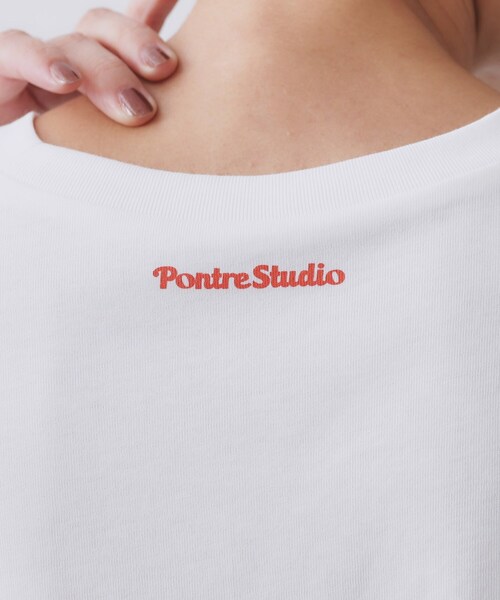 OPAQUE.CLIP(オペークドットクリップ)の「【Pontre Studio/ポンレストゥディオ】別注グラフィックTシャツ(Tシャツ/カットソー・レディース・ホワイト系1/ホワイト・40/38)」の20枚目の写真